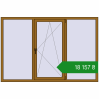 Ціноутворення Вікна 2100x1400 мм REHAU Euro 70 LIGHT_OAK з двох сторін. Ціна: ₴18,156.55