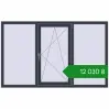 Ціноутворення Вікна 1900x1175 мм REHAU Euro 60 ANTHRACITE_GREY_STRUKTURAL з двох сторін. Ціна: ₴12,029.64