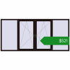 Ціноутворення Вікна 3000x1400 мм REHAU Euro 60 BLACK_BROWN з двох сторін. Ціна: $520.68