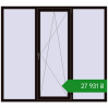 Ціноутворення Вікна 2000x1800 мм REHAU SYNEGO MD BLACK_BROWN з двох сторін. Ціна: ₴27,930.83