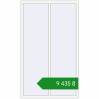 Ціноутворення Вікна 1300x2200 мм Altest Pony 375 RAL 9016 Traffic white з двох сторін. Ціна: ₴9,435.36