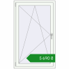 Ціноутворення Вікна 860x1410 мм REHAU Euro 60 Білий (RAL 9016) з двох сторін. Ціна: ₴5,690.47