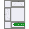 Ціноутворення Вікна 1500x2000 мм Altest Pony 375 RAL 9007 Grey aluminium з двох сторін. Ціна: ₴30,280.96