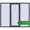 Ціноутворення Вікна 1800x1500 мм REHAU Brillant-Design ANTHRACITE_GREY_STRUKTURAL з двох сторін. Ціна: ₴27,275.12
