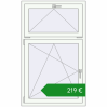 Ціноутворення Вікна 870x1420 мм REHAU Euro 70 Білий (RAL 9016) з двох сторін. Ціна: €218.74