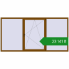 Ціноутворення Вікна 3000x1500 мм REHAU Euro 60 GOLDEN OAK з двох сторін. Ціна: ₴23,141.11