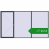 Ціноутворення Вікна 3900x2200 мм REHAU Euro 70 ANTHRACITE_GREY_STRUKTURAL з двох сторін. Ціна: ₴57,162.14