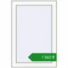 Ціноутворення Вікна 500x740 мм REHAU Euro 60 Білий (RAL 9016) з двох сторін. Ціна: ₴1,359.81
