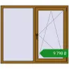 Ціноутворення Вікна 1400x1200 мм REHAU Euro 60 LIGHT_OAK з двох сторін. Ціна: ₴9,798.43