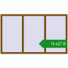Ціноутворення Вікна 2200x1300 мм REHAU Euro 60 GOLDEN OAK з двох сторін. Ціна: ₴14,627.24