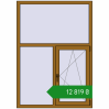 Ціноутворення Вікна 1200x1700 мм REHAU Euro 60 LIGHT_OAK з двох сторін. Ціна: ₴12,819.40