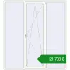 Ціноутворення Вікна 2200x2400 мм REHAU Euro 60 GOLDEN OAK ззовні. Ціна: ₴21,737.96
