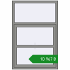 Ціноутворення Вікна 1000x1500 мм Altest Pony 375 RAL 9007 Grey aluminium з двох сторін. Ціна: ₴10,966.91