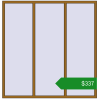 Ціноутворення Вікна 2000x2060 мм REHAU Euro 60 LIGHT_OAK з двох сторін. Ціна: $337.30