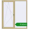 Ціноутворення Вікна 1600x1800 мм Altest Pony 375 RAL 1000 Green beige з двох сторін. Ціна: ₴19,406.42
