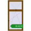 Ціноутворення Вікна 1200x2400 мм REHAU Euro 70 GOLDEN OAK з двох сторін. Ціна: ₴28,421.59