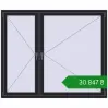Ціноутворення Вікна 1800x1500 мм REHAU SYNEGO MD BLACK_ULTI-MATT з двох сторін. Ціна: ₴30,847.38