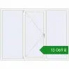 Ціноутворення Вікна 2280x1730 мм REHAU Euro 60 Білий (RAL 9016) з двох сторін. Ціна: ₴13,068.94