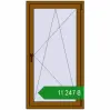 Ціноутворення Вікна 800x1500 мм REHAU Euro 70 GOLDEN OAK з двох сторін. Ціна: ₴11,246.66