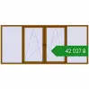 Ціноутворення Вікна 3600x1600 мм REHAU Euro 70 GOLDEN OAK з двох сторін. Ціна: ₴42,027.41