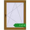 Ціноутворення Вікна 1000x1350 мм REHAU Euro 70 LIGHT_OAK з двох сторін. Ціна: ₴11,670.57
