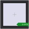 Ціноутворення Вікна 1000x1000 мм REHAU SYNEGO MD BLACK_ULTI-MATT з двох сторін. Ціна: ₴8,408.53