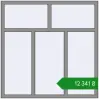 Ціноутворення Вікна 1500x1500 мм Altest Pony 375 RAL 9007 Grey aluminium з двох сторін. Ціна: ₴12,341.04