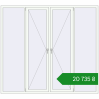 Ціноутворення Вікна 2400x2170 мм REHAU Euro 60 Білий (RAL 9016) з двох сторін. Ціна: ₴20,734.88
