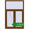 Ціноутворення Вікна 1000x1500 мм REHAU Euro 60 WALNUT з двох сторін. Ціна: ₴12,365.49