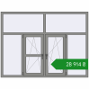 Ціноутворення Вікна 2000x1500 мм Altest Pony 375 RAL 9007 Grey aluminium з двох сторін. Ціна: ₴28,913.82