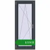 Ціноутворення Вікна 600x1450 мм REHAU Euro 60 ANTHRACITE_GREY_STRUKTURAL з двох сторін. Ціна: ₴8,513.91