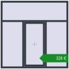 Ціноутворення Вікна 1802x1800 мм REHAU Euro 60. Ціна: €327.87