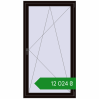 Ціноутворення Вікна 1000x1850 мм REHAU Euro 60 BLACK_BROWN з двох сторін. Ціна: ₴12,024.33