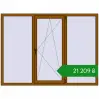 Ціноутворення Вікна 2020x1490 мм REHAU Euro 70 GOLDEN OAK з двох сторін. Ціна: ₴21,208.92