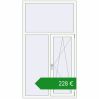 Ціноутворення Вікна 1100x2000 мм REHAU Euro 60 Білий (RAL 9016) з двох сторін. Ціна: €227.84