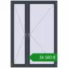 Ціноутворення Вікна 1400x2004 мм REHAU SYNEGO MD ANTHRACITE_GREY_STRUKTURAL з двох сторін. Ціна: ₴34,580.47
