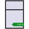 Ціноутворення Вікна 1000x1500 мм REHAU Euro 60 BLACK_ULTI-MATT з двох сторін. Ціна: ₴5,850.20