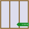 Ціноутворення Вікна 1800x1800 мм REHAU Euro 60 LIGHT_OAK з двох сторін. Ціна: ₴11,908.90