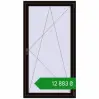 Ціноутворення Вікна 1000x1850 мм REHAU Euro 60 BLACK_BROWN з двох сторін. Ціна: ₴12,883.20