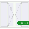 Ціноутворення Вікна 2000x1800 мм REHAU Euro 70 Білий (RAL 9016) з двох сторін. Ціна: ₴20,443.27