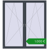 Ціноутворення Вікна 2000x2200 мм REHAU Brillant-Design. Ціна: €1,000.18