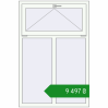 Ціноутворення Вікна 1000x1500 мм Altest Pony 375 RAL 9016 Traffic white з двох сторін. Ціна: ₴9,496.73