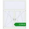 Ціноутворення Вікна 1450x1800 мм REHAU Euro 70 Білий (RAL 9016) з двох сторін. Ціна: ₴13,993.92