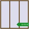 Ціноутворення Вікна 1800x1800 мм REHAU Euro 70 WALNUT з двох сторін. Ціна: ₴18,403.75