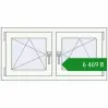 Ціноутворення Вікна 1000x500 мм REHAU Euro 70 Білий (RAL 9016) з двох сторін. Ціна: ₴6,469.35