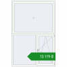 Ціноутворення Вікна 1500x2250 мм REHAU Euro 60 Білий (RAL 9016) з двох сторін. Ціна: ₴13,118.87