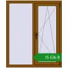 Ціноутворення Вікна 1070x1290 мм REHAU SYNEGO MD GOLDEN OAK з двох сторін. Ціна: ₴15,536.33