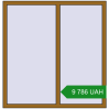 Ціноутворення Вікна 1350x1400 мм REHAU Euro 70 LIGHT_OAK з двох сторін. Ціна: ₴9,785.55