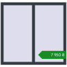 Ціноутворення Вікна 1140x1083 мм REHAU Euro 70 ANTHRACITE_GREY_STRUKTURAL з двох сторін. Ціна: ₴7,949.71