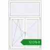 Ціноутворення Вікна 1000x1500 мм REHAU Brillant-Design Білий (RAL 9016) з двох сторін. Ціна: ₴12,075.98
